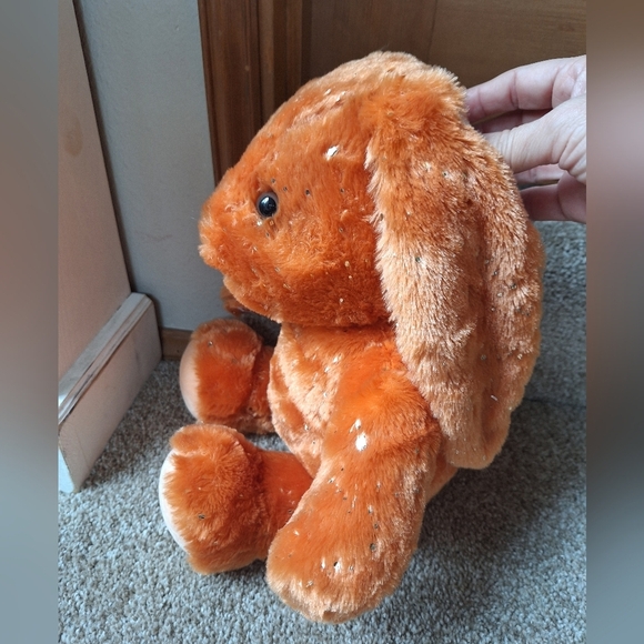 Build A Bear Pumpkin Spice Bunny Plush 2023 Tags Gold Flecks - Picture 4 of 8
